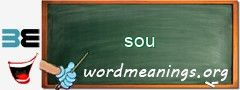 WordMeaning blackboard for sou